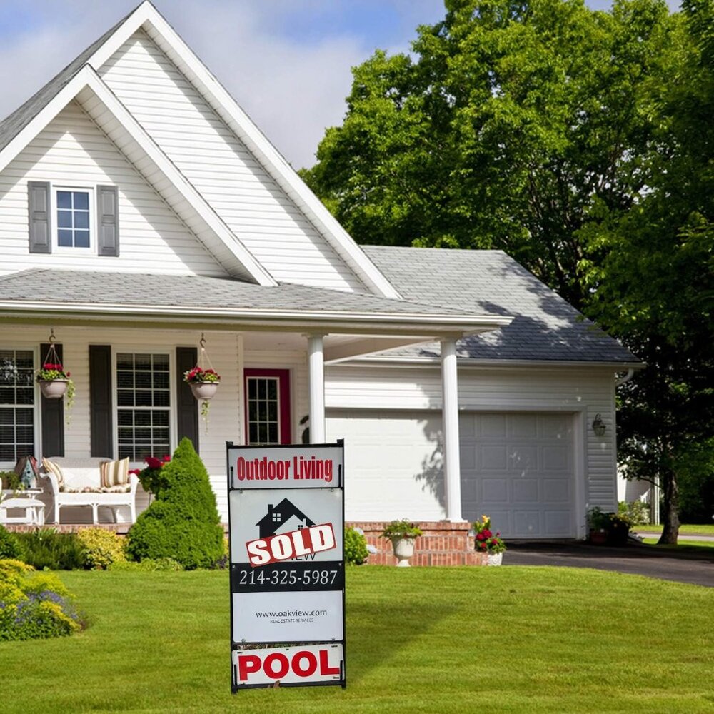 2 PACK Sold Sign Rider for Realtors – Reusable Magnetic Sold Sign Real Estate Ri - Picture 8 of 8